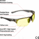 Allen Outlook Shooting Safety Glasses, Smoke Frame, Yellow Lenses, One Size, 2382