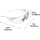 Allen Protector Shooting Safety Glasses, Clear Frame, Clear Lenses, One Size, 2385