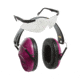 Allen Reaction Lo-Profile Shooting Muff and Glasses Combo, Adult, Orchid/Clear, 2317