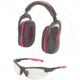 Allen Ruger Conix Ballistic Muff And Glasses Combo, Black/Orchid, 27866