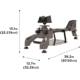 Allen Shottrax Recoil Reducing Steel Shooting Rest, Black, 38 in, 21922