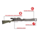 Allen Stretch Knit Gun Sock w/Writeable ID Label for Rifles with Scopes and Shotguns, Silicone Treated, Gray, 52 in, 13167