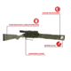 Allen Stretch Knit Gun Sock w/Writeable ID Label for Rifles with Scopes and Shotguns, Silicone Treated, Green, 52 in, 13171