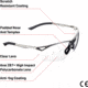 Allen Trigger Shooting Safety Glasses, Metal Frame, Clear Lenses, One Size, 2368