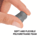 Allen ULTRX Tapered Foam Ear Plugs, 25-Pairs, Gray, 4132