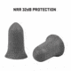 Allen ULTRX Tapered Foam Ear Plugs, 25-Pairs, Gray, 4132