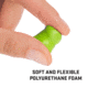 Allen ULTRX Tapered Foam Ear Plugs, 6-Pairs, Lime, 4136