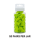 Allen ULTRX Tapered Foam Ear Plugs, 50-Pairs, Lime, 4128