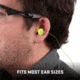 Allen ULTRX Tethered Tapered Foam Ear Plugs, 5-Pairs, Lime/ Yellow, 4119