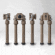 Atlas Bipods BT46-NC PSR Bipod, 5-9.4in, No Clamp, Flat Dark Earth, BT46-NC-FDE