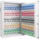 Barska 100 Key Cabinet Digital Wall  Safe, White, Medium AX13262