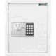 Barska 40 Capacity Fixed Position Key Cabinet Digital Keypad Wall Safe, White, Small, AX13964