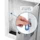 Barska 40 Capacity Fixed Position Key Cabinet Digital Keypad Wall Safe, White, Small, AX13964