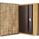 Barska Antique Map Book Lock Box Safe w/ Key Lock, Brown, Outer Size 7 x 2.75 x 10.75 in CB12480