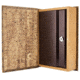Barska Antique Map Book Lock Box Safe w/ Key Lock, Brown, Outer Size 7 x 2.75 x 10.75 in CB12480