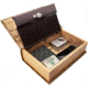 Barska Antique Map Book Lock Box Safe w/ Key Lock, Brown, Outer Size 7 x 2.75 x 10.75 in CB12480