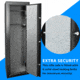 Barska Biometric Keypad Rifle Safe, 5.51 Cubic Ft. Quick Security, Black, Large, AX13646
