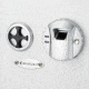 Barska Biometric Wall Safe, White, Medium AX13030
