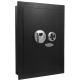 Barska Biometric Wall Safe Left Opening, Black, Medium AX13034