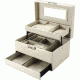 Barska Cheri Bliss Jewelry Case JC-300,8x7.5x6in,Cream BF12502