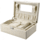 Barska Cheri Bliss Jewelry Case JC-400,11x7.5x4in,Cream BF12504