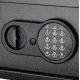 Barska Compact Keypad Safe, Low Battery Alert, 12 Gauge Sheet Steel Construction, Black, Outer Size 12.25 x 8 x 8 in AX12616