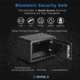 Barska Compact Biometric Gun Safe, Black, 12x8x7.75in w/ Motorized Lock AX11620