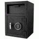 Barska DX-200 Standard Depository Keypad Safe, Anti-Fishing Baffles, Solid Steel, Black, Outer Dimensions - 14 x 14 x 20 in AX12588