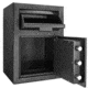 Barska DX-200 Standard Depository Keypad Safe, Anti-Fishing Baffles, Solid Steel, Black, Outer Dimensions - 14 x 14 x 20 in AX12588