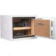 Barska Fire Resistant Security Safe, Compact Biometric, 0.75 Cu, White, Medium, AX13738