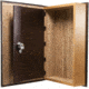 Barska Large Antique Book Safe with Key Lock, Brown CB11992