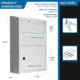Barska Large Locking Wall Mount Drop Box, White, Large, CB13956