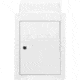 Barska Through-The-Wall Drop Box w/Adjustable Chute, White, Medium, CB13954
