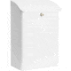 Barska Wall-Mount Top Opening Mail Drop Box, White, Large, CB14074