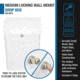 Barska Wall-Mount Top Opening Mail Drop Box, White, Large, CB14074