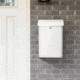 Barska Wall-Mount Top Opening Mail Drop Box, White, Large, CB14074