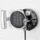 Barska White Keypad Jewelry Safe, Dark Interior, Steel, White, Outer Size 18 x 14 x 17.5 in AX12732