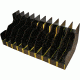 BenchMaster Rifle Rest Weapon Rack Deluxe - Ten Gun Pistol Rack - Handgun Safe Storage Accessories, BMWRDM10