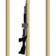 Blac-Rac 4130-M Pump Shotgun Rack w/Lock, Black/Gray, Small, 4130-M