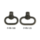Blue Force Gear PPB100 Vickers Push Button 1 Swivel Bases Black Stainless Steel