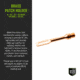 Breakthrough Clean Technologies Brass Patch Holder, 12 Gauge, BT-12GBPH