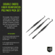 Breakthrough Clean Technologies Double Ended Fiber Reinforced Polymer Picks - 3 Pack with Vinyl Pouch, BT-FRPP-3PK