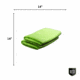 Breakthrough Clean Technologies Green Microfiber Towel - 2 Pack, BT-MFT-2PK