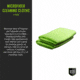 Breakthrough Clean Technologies Green Microfiber Towel - 2 Pack, BT-MFT-2PK