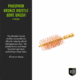 Breakthrough Clean Technologies Phosphorus Bronze Bore Brush, 12 Gauge, BT-12GPBBB