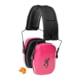 Browning Buckmark III Protective Ear Muffs, 27dB, Pink/Black, 12677