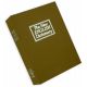Bulldog Cases &amp; Vaults Deluxe BROWN Diversion Book Safe w/ combo lock and foam interior Exterior Size 10.6in x 7.7in x 2.5in Interior Size 9.3in x 6.7in x 2in BD1182
