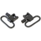 Bulldog Cases &amp; Vaults Deluxe Locking Swivel Set, 1in, Black, BD880