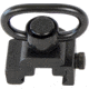 Bulldog Cases &amp; Vaults Deluxe QD Rail Mount Push Button Swivel, 1.25in, Black, BD886