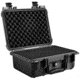Bushnell Compact 13.37in Waterproof Gear Hard Case w/ Foam, Black, Standard, BN00001